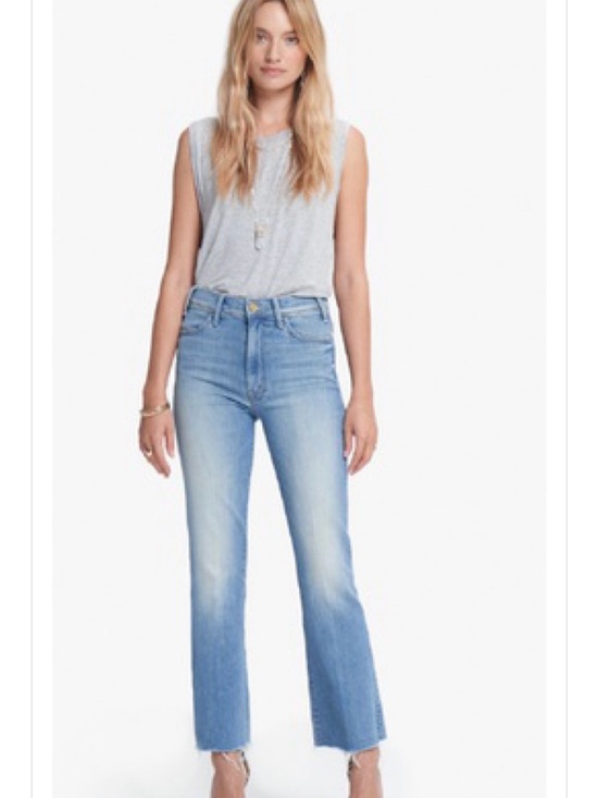 MOTHER Denim - Mother The Hustler Ankle Fray in Shaken, Not Stirred size 26 designer jeans